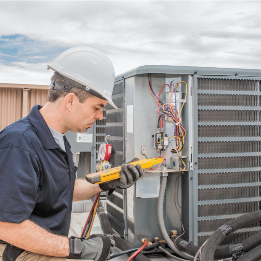 Newmarket HVAC Pros HVAC technician servicing a system